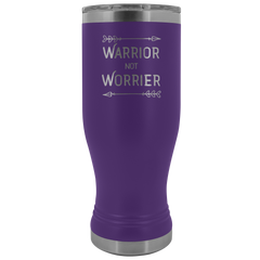 Warrior Not Worrier Tumbler 20oz Boho