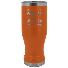 Warrior Not Worrier Tumbler 20oz Boho