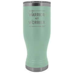 Warrior Not Worrier Tumbler 20oz Boho