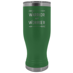 Warrior Not Worrier Tumbler 20oz Boho