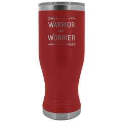 Warrior Not Worrier Tumbler 20oz Boho