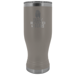 Easily Distracted by Bears Tumbler Boho 20oz