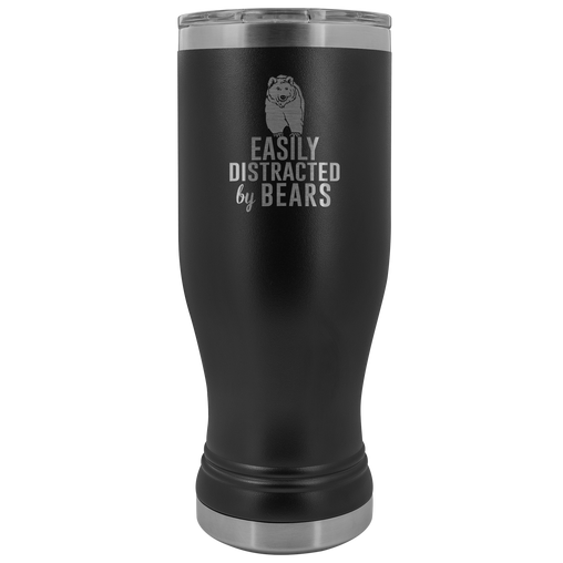 Easily Distracted by Bears Tumbler Boho 20oz