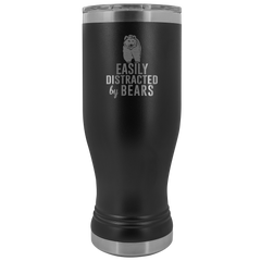 Easily Distracted by Bears Tumbler Boho 20oz