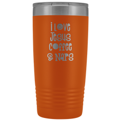 I Love Jesus Coffee & Naps Tumbler 20 oz