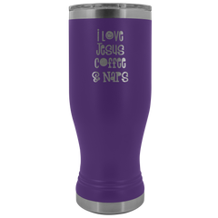 I Love Jesus Coffee and Naps Tumbler 20oz Boho