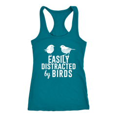 Easily Distracted by Birds Racerback Tank