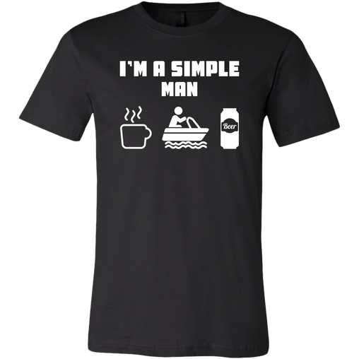 I'm a Simple Man Boating T-Shirt