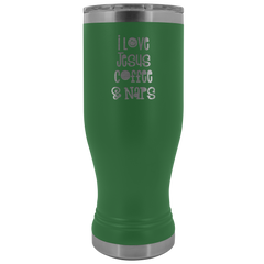 I Love Jesus Coffee and Naps Tumbler 20oz Boho