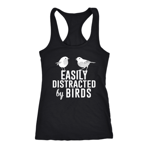 Easily Distracted by Birds Racerback Tank