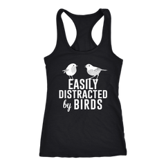 Easily Distracted by Birds Racerback Tank