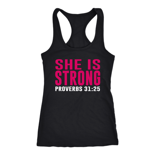 She is Strong Proverbs 31:25 Tank Top