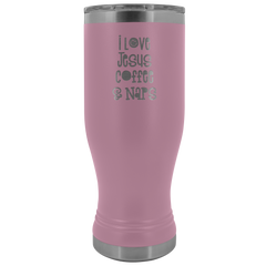 I Love Jesus Coffee and Naps Tumbler 20oz Boho