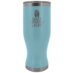 Easily Distracted by Bears Tumbler Boho 20oz
