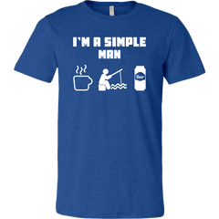 I'm A Simple Man - Coffee, Fishing, Beer Drinking T-Shirt