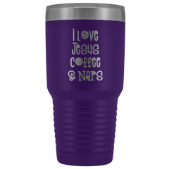 I Love Jesus Coffee and Naps Tumbler 30 oz