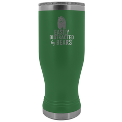 Easily Distracted by Bears Tumbler Boho 20oz