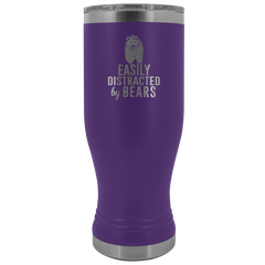 Easily Distracted by Bears Tumbler Boho 20oz