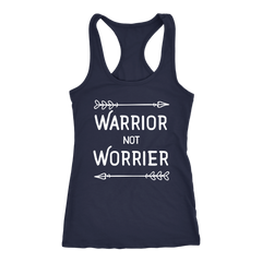 Warror not Worrier Racerback Tank Top