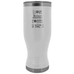 I Love Jesus Coffee and Naps Tumbler 20oz Boho