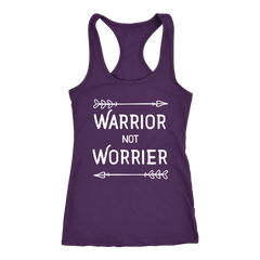 Warror not Worrier Racerback Tank Top