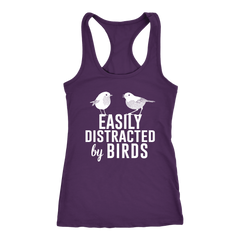 Easily Distracted by Birds Racerback Tank