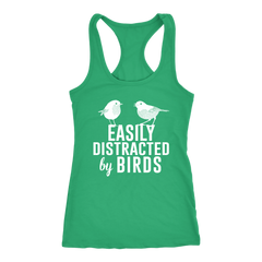 Easily Distracted by Birds Racerback Tank