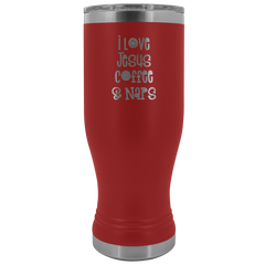 I Love Jesus Coffee and Naps Tumbler 20oz Boho