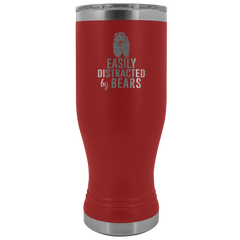 Easily Distracted by Bears Tumbler Boho 20oz