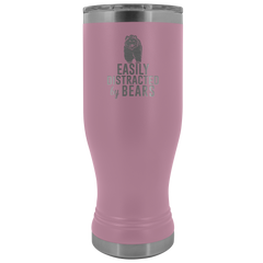 Easily Distracted by Bears Tumbler Boho 20oz