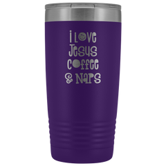 I Love Jesus Coffee & Naps Tumbler 20 oz